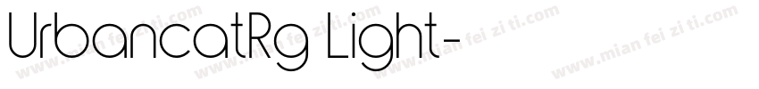 UrbancatRg Light字体转换